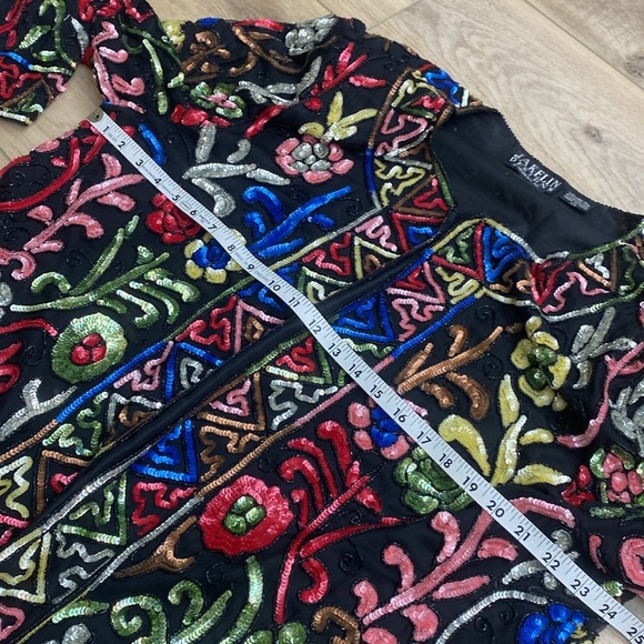 Vintage Jakelin Designs Sequin Silk Jacket - Picture 15 of 16